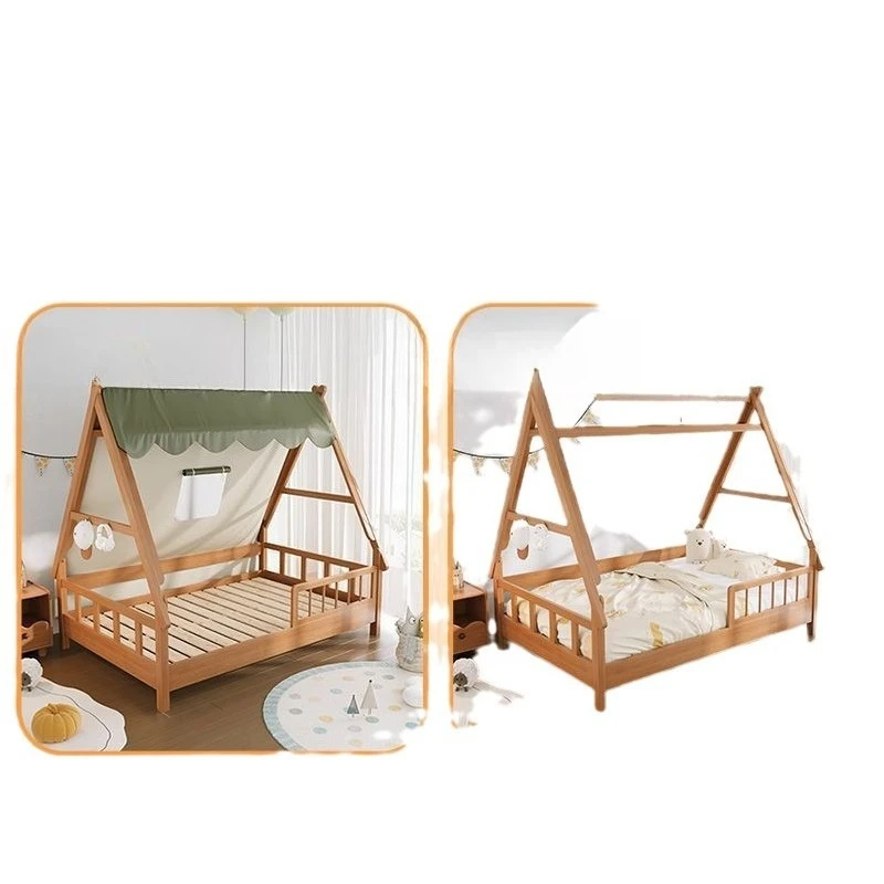

Tree House Bed Full Solid Wood Children's Girl Princess Wind Tent Boy