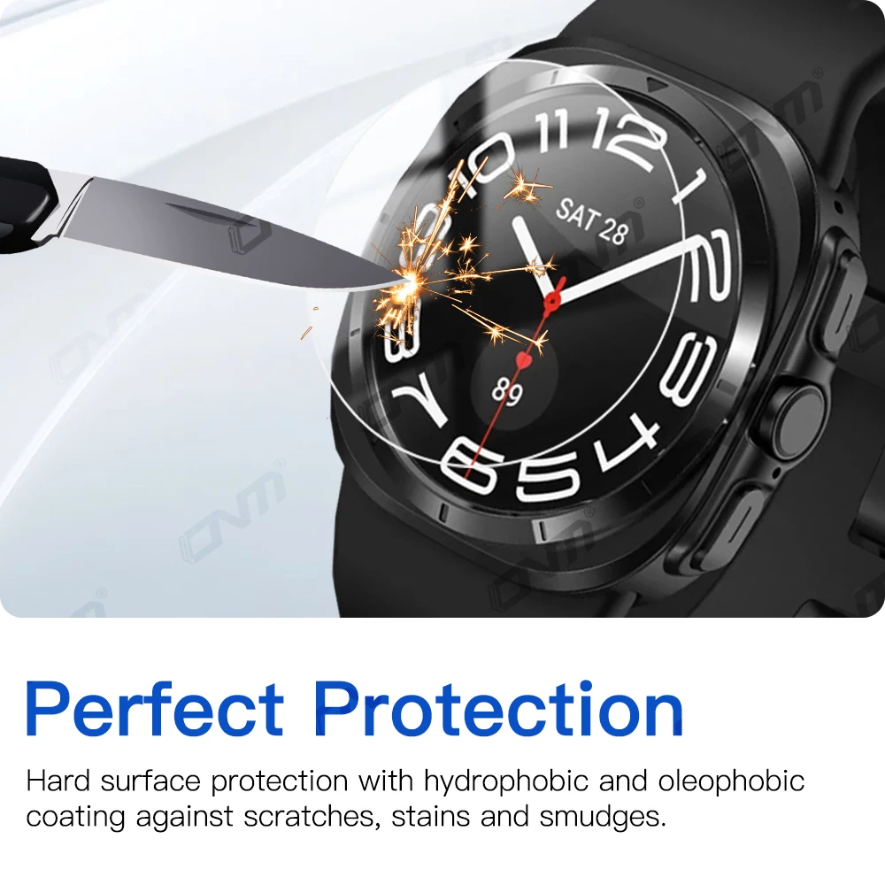 9H Tempered Glass for Samsung Galaxy Watch 7 Ultra 47mm 44mm 40mm Anti-scratch Screen Protector for Galaxy Watch FE Accessories