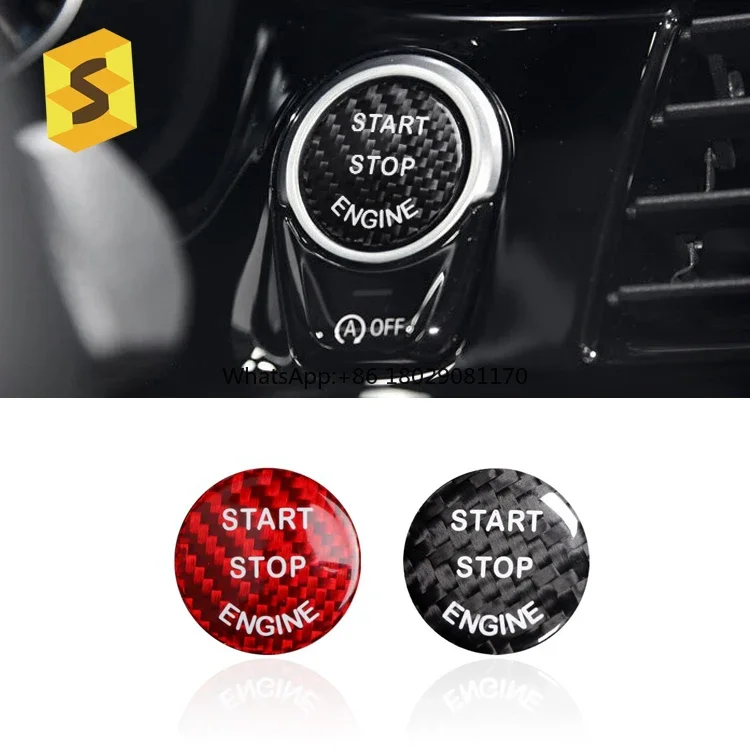 N-BME-047 Car Interior Accsori For BMW X5 E70 E87 E90 Carbon Fiber Push Button Start Car Parts Manufacturers