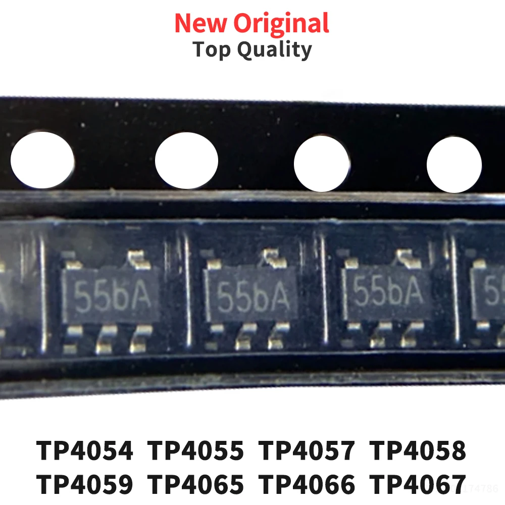 (10 Pcs) TP4054 TP4055 TP4057 TP4058 TP4059 TP4065 TP4066 TP4067 SOT-23 New Original