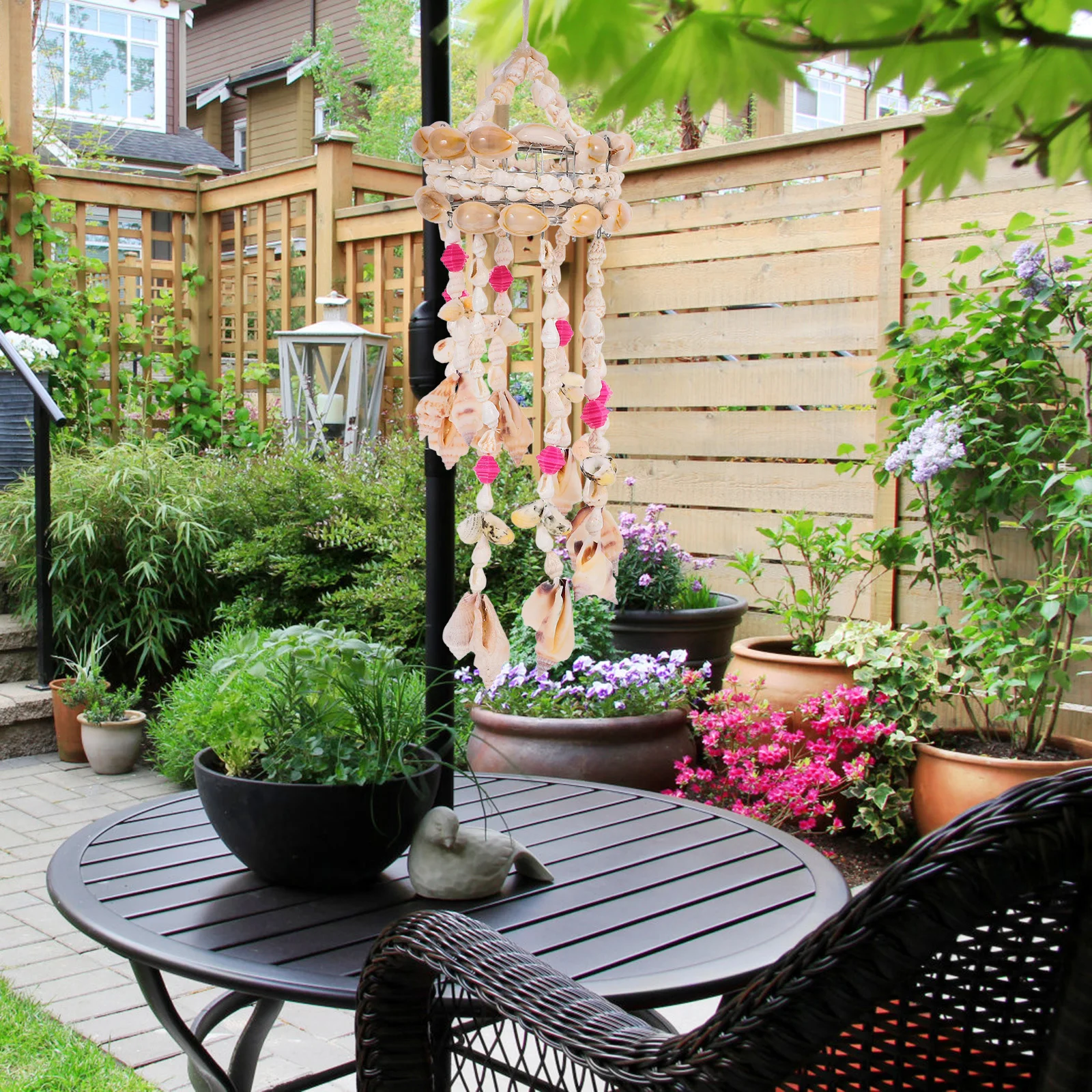 

Seashell Wind Chimes Delicate Hanging Ornament for Home Garden Bedroom Office Relaxing Melody Gift Wind Chime Living Room Decor