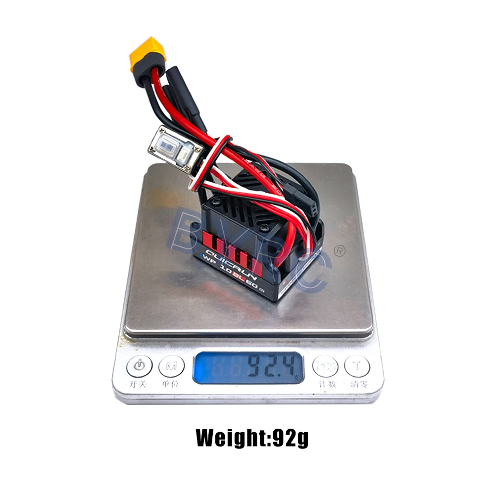 HobbyWing QuicRun WP 10BL60 fırçasız su geçirmez 60A ESC 2-3S için 1/10 RC araba