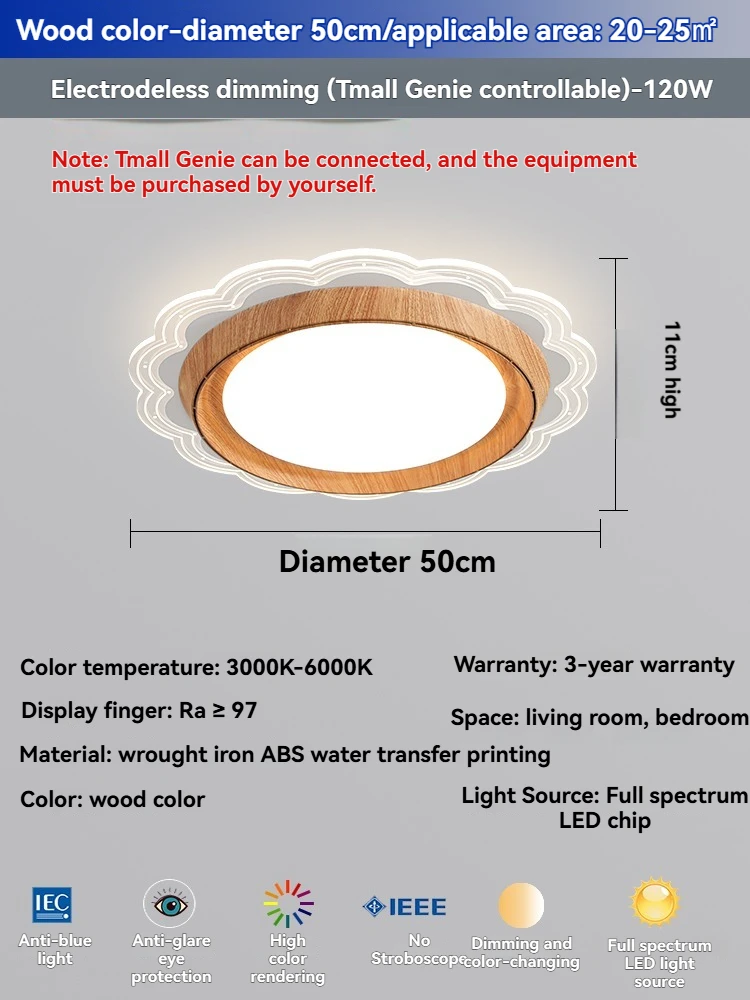 Moderne eenvoud LED-plafondhanglamp Houten stijlvolle kunstdesign kroonluchters Woondecoratie Slaapkamer voor woonkamer Eetkamer