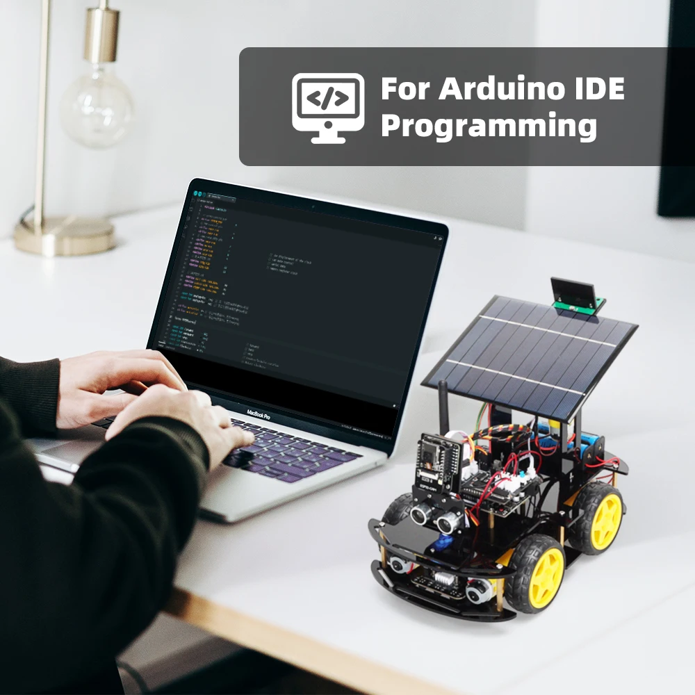 Комплекты роботов автоматизации ESP32 для Arduino, солнечная зарядка, самая продаваемая бытовая электроника, комплект умного робота с искусственным интеллектом