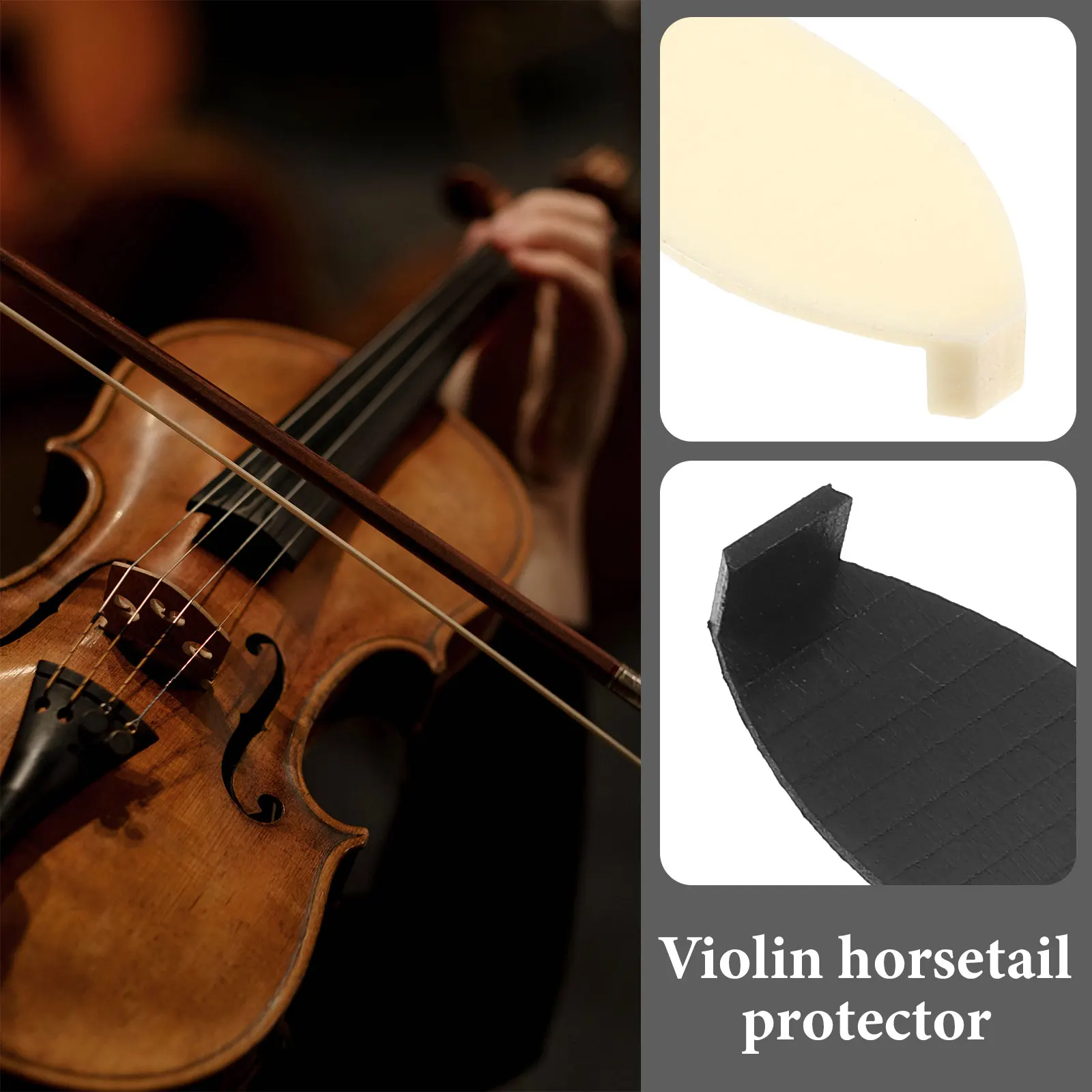 

10pcs Plastic Bow Tips Replacement Durable Smooth Accessories for Violin Cello Stringed Instruments Repair Parts Cushion