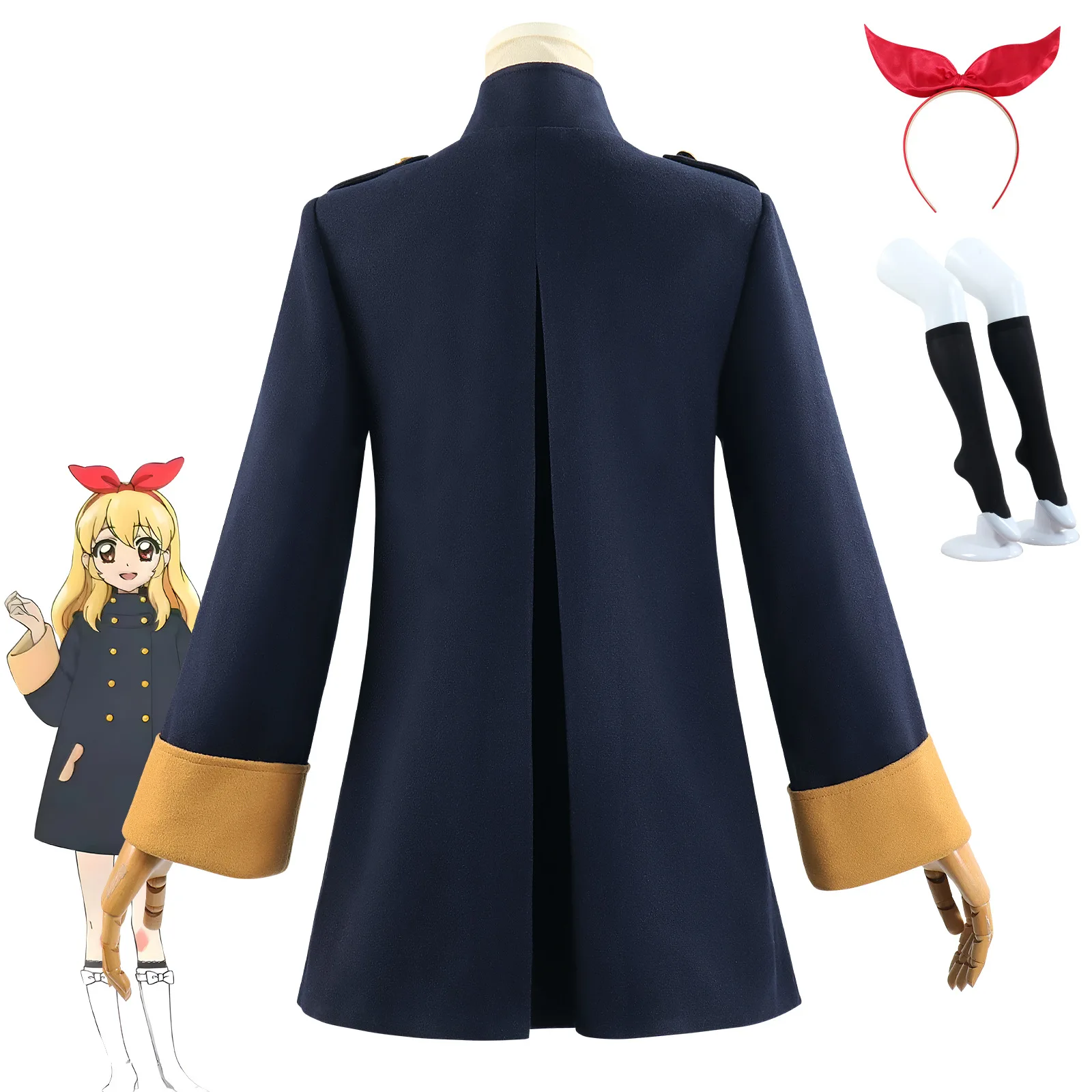 نشاط المعبود كوس البدلة أكاديمية ضوء النجوم ستار قصر بيري الشتاء زي مدرسي تأثيري معطف الشتاء معطف