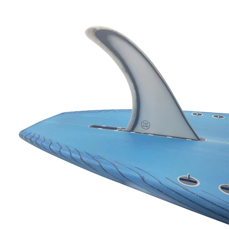 Surf 9 ”Longboard Fin central Aleta Sup Board Fin Color blanco Surf Paddleboard Fin Fibra de vidrio Aletas de surf Longboards