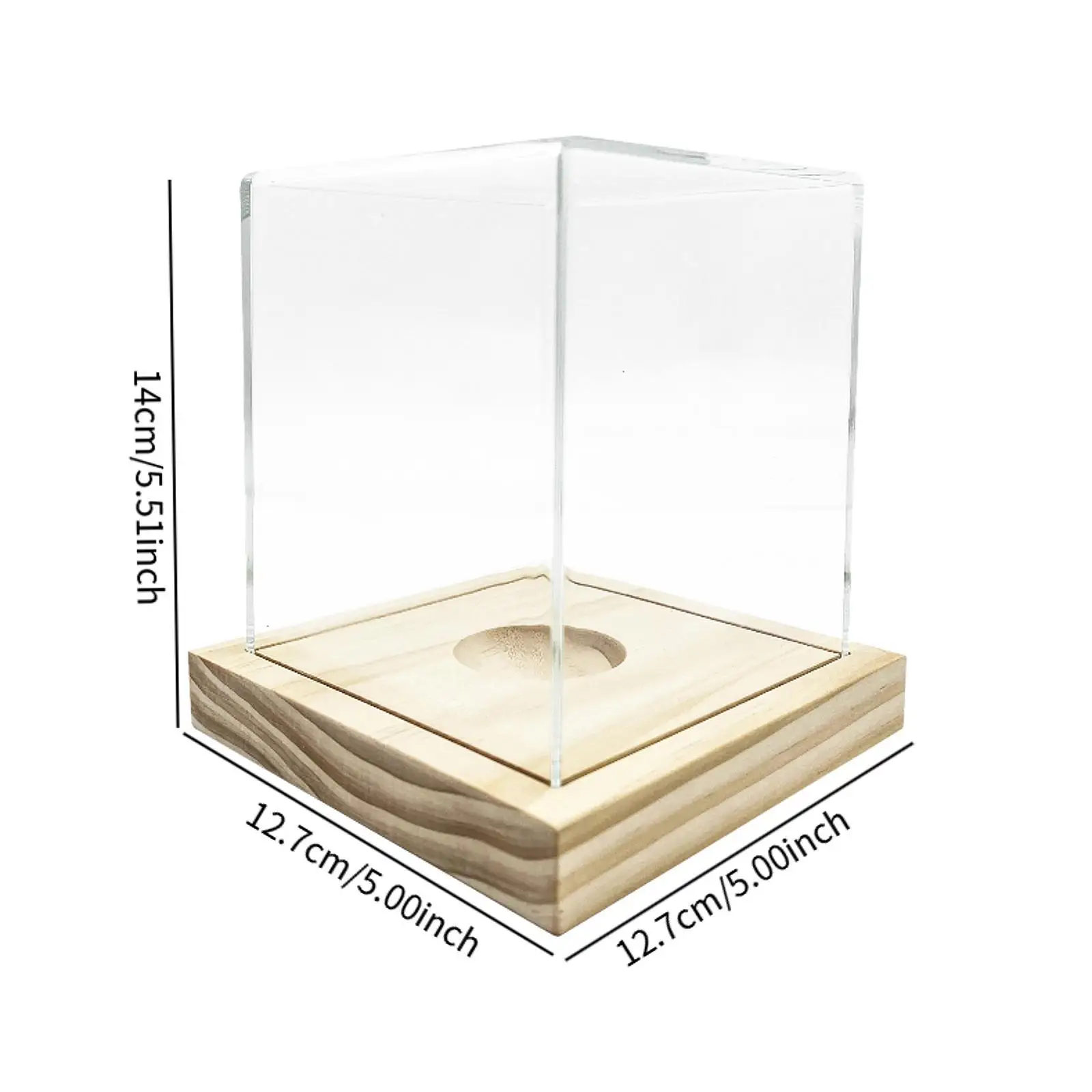 Baseball Display Case,Baseball Holder,Dustproof Souvenir Storage Box Holder Autograph Ball Protector Showcase Storage Box