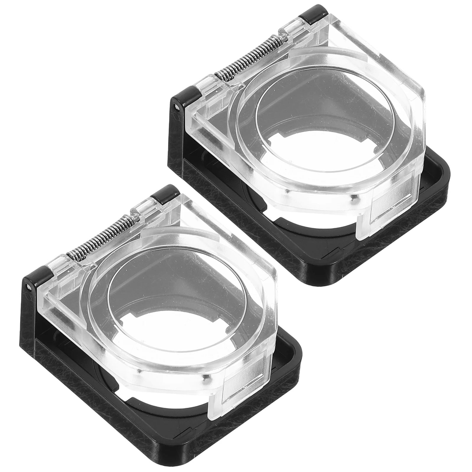 

2pcs Power Button Protector Waterproof Dustproof Switch Covers Easy Installation Plastic Electrical Equipment