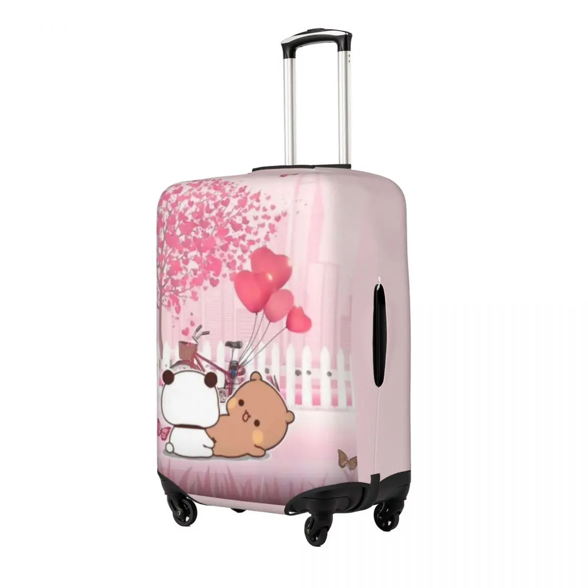 Bubu & Dudu Heart Love Suitcase Cover Holiday Business Fun Luggage Supplies Protection