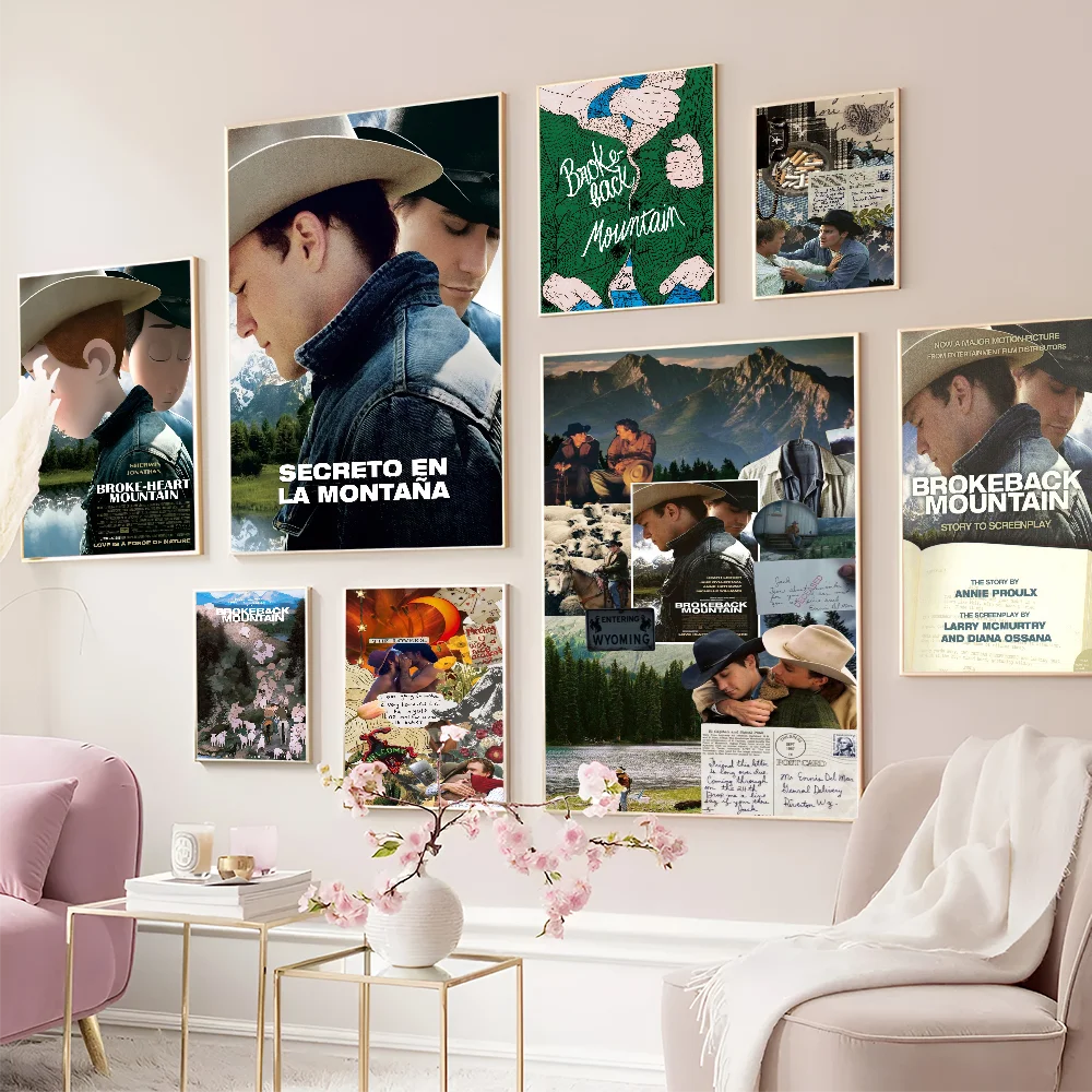 

Romantic Movie Brokeback Mountain Anime Good Quality Prints And Posters Waterproof Paper Sticker Coffee House Bar Posters Wall