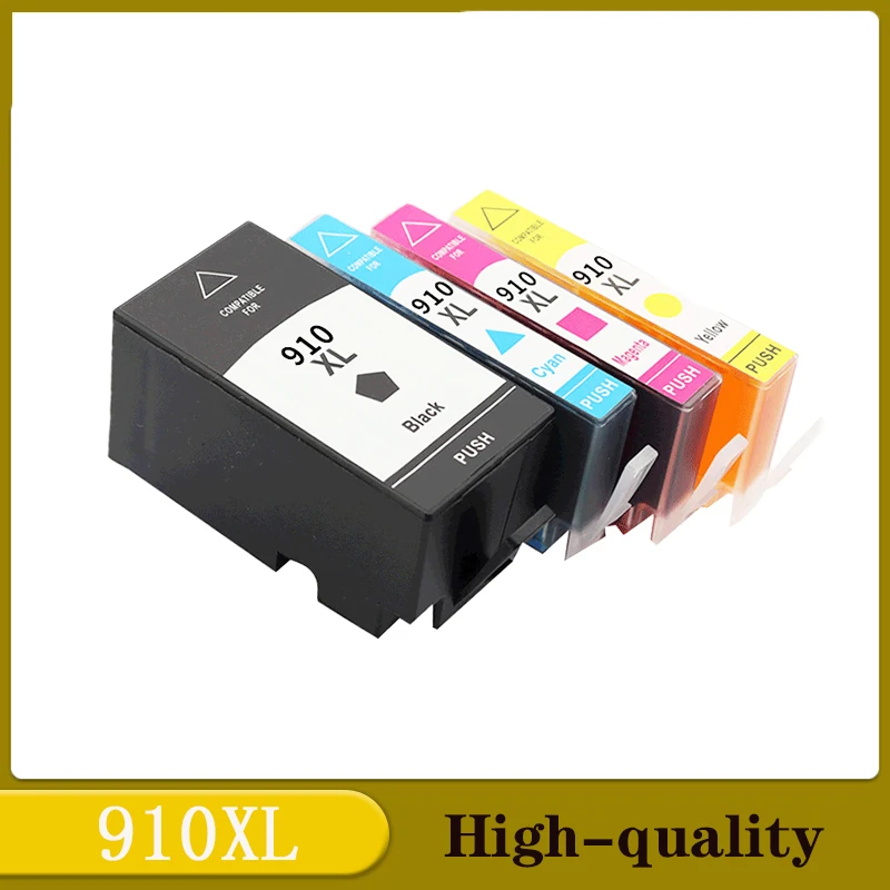 

4pcs 910xl Ink Cartridge Replacement for HP 910XL 910 Use for hp OfficeJet 8010 8012 8013 8014 8015 8017 8018 8020 8022 8023