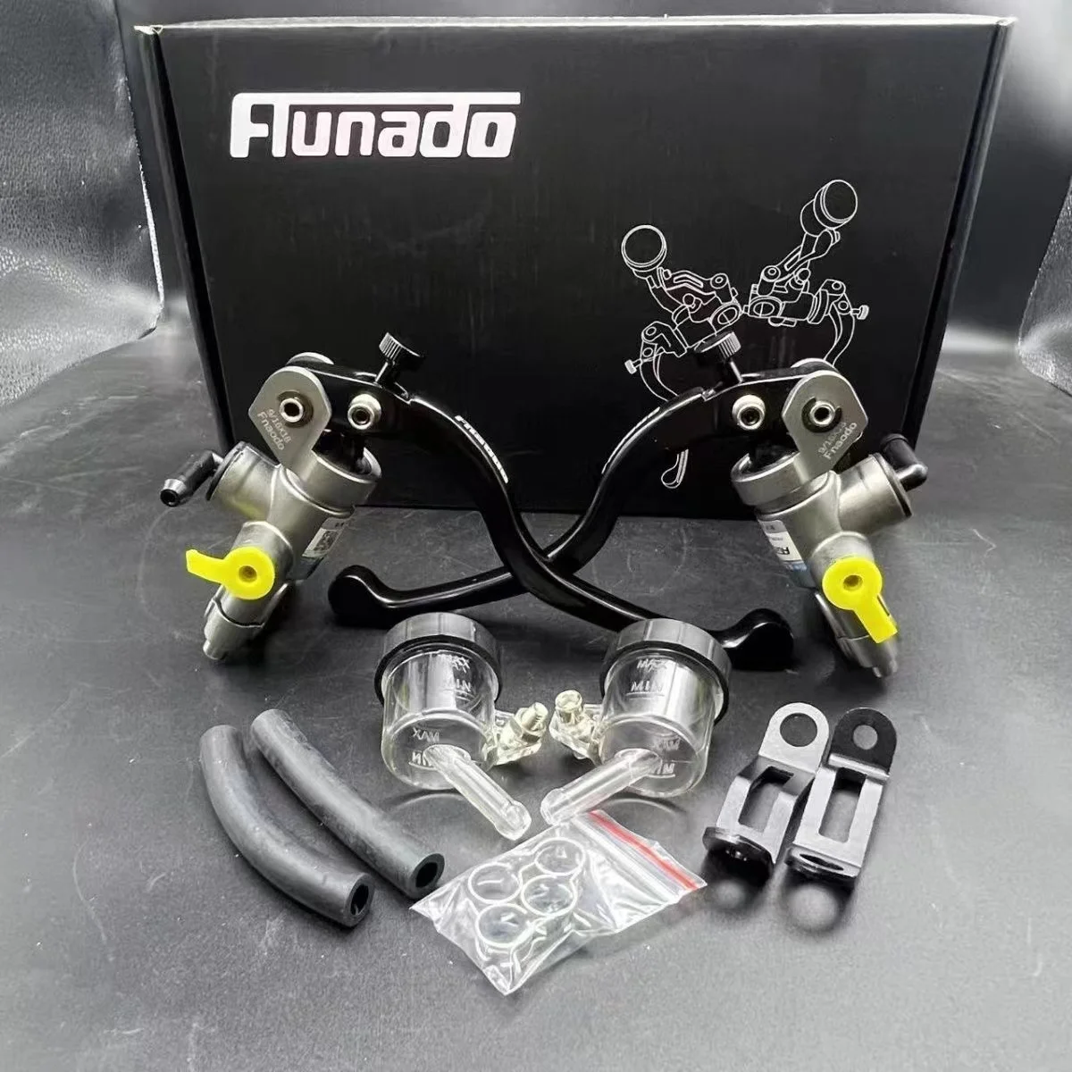 

17.5 Rcs Motorcycle Black Hydraulic Clutch Brake Master Cylinder Pump 22mm Mounting Bar Caliber For Surron Yamaha Sherco Suzuki