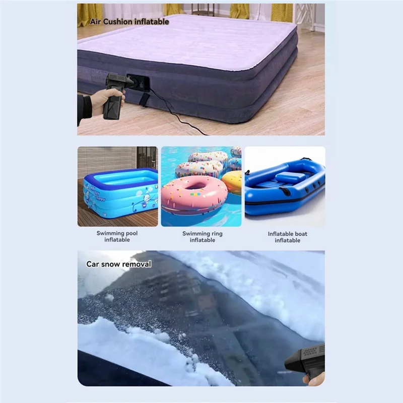 B58B-Handheld Powerful Brushless Motor Blower Mini Turbo Jet Fan 140,000 RPM Wind Speed 60M/S Turbo Violent Fan