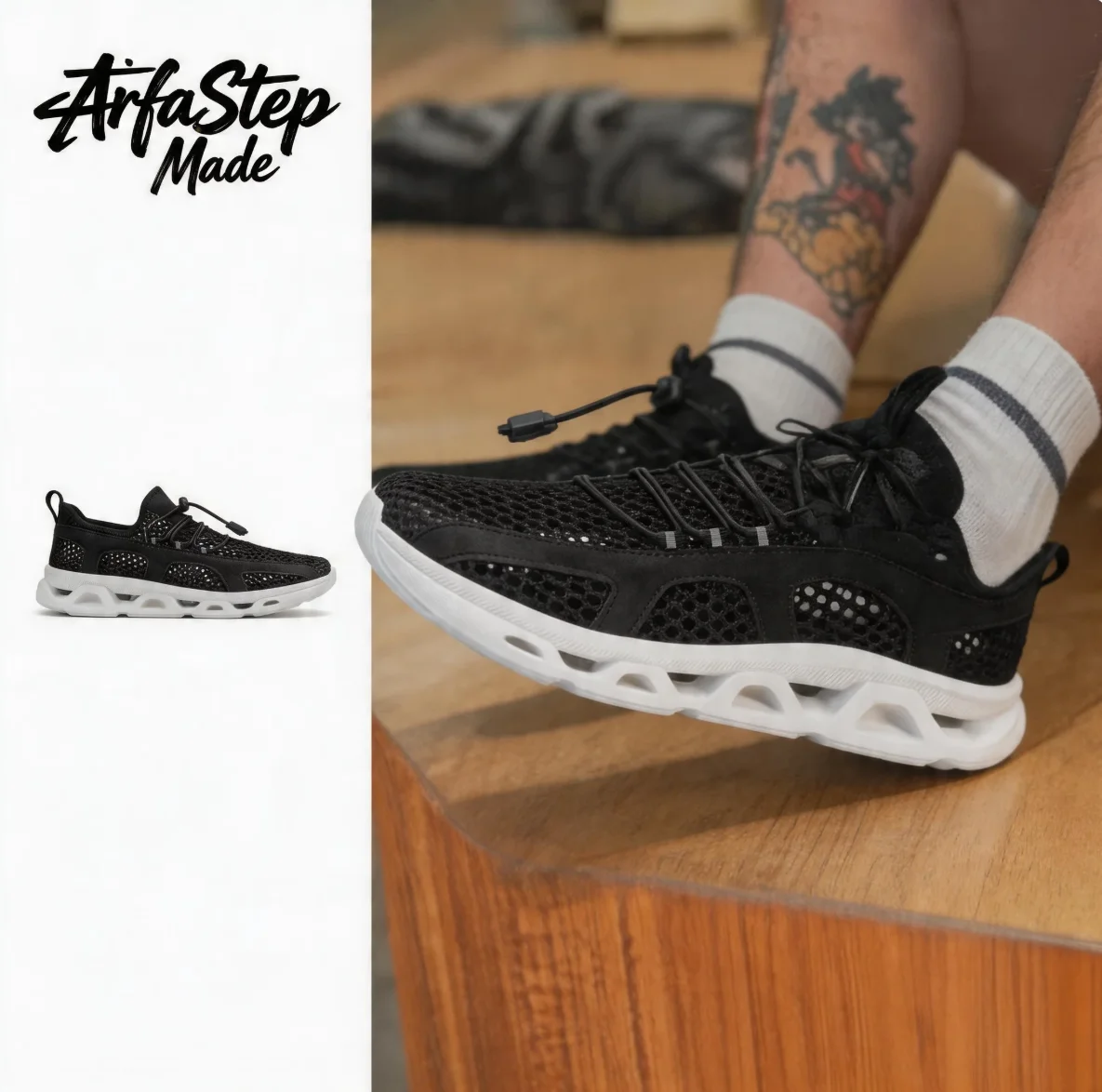 

Легкие мужские повседневные туфли ARFASTEP, дышащие мужские повседневные кроссовки без шнуровки, противоскользящие мужские туфли на плоской подошве, уличная обувь для прогулок