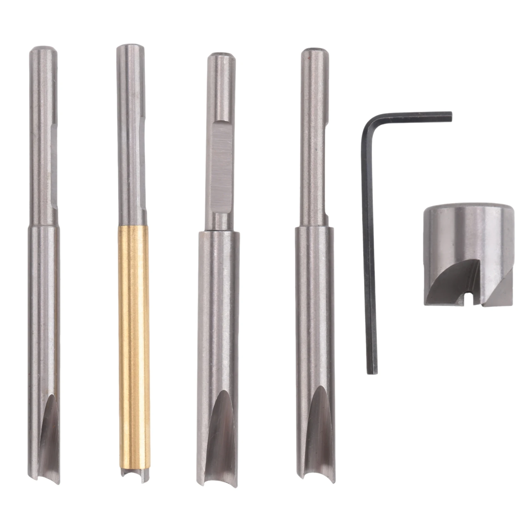 A23T 7 Pieces Pen for Barrel Trimmer Kit Pen for Barrel Trimming System Mill Trimmer Set with Cutting Head Sleeve Adapter Hex