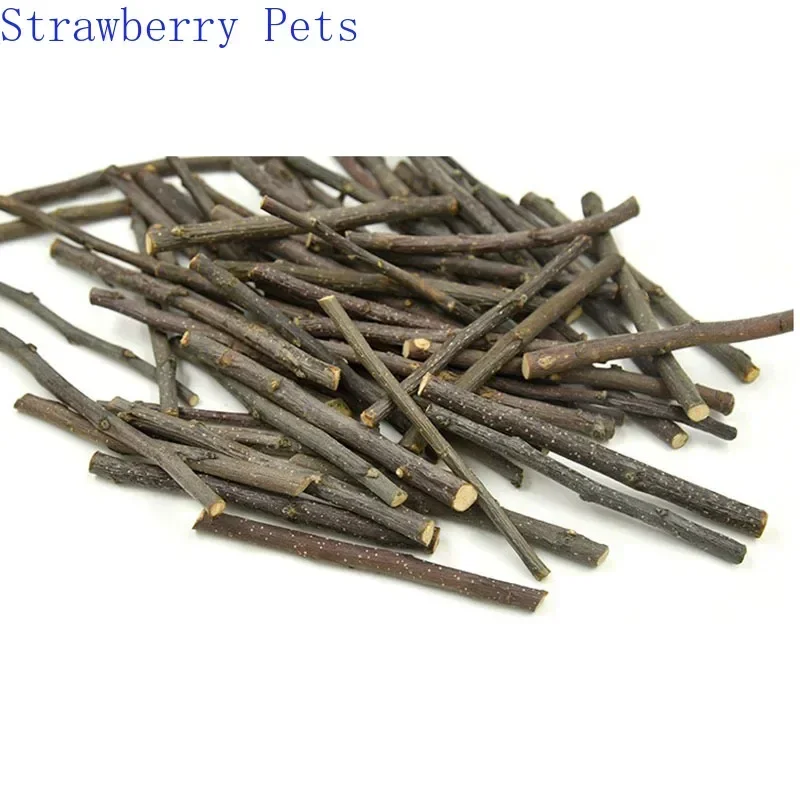 5pcs 10pcs 40pcs Chew Stick Apple Tree Branch Hamster Squirrel Natural Toys Parrots Rabbits Grinding Stick