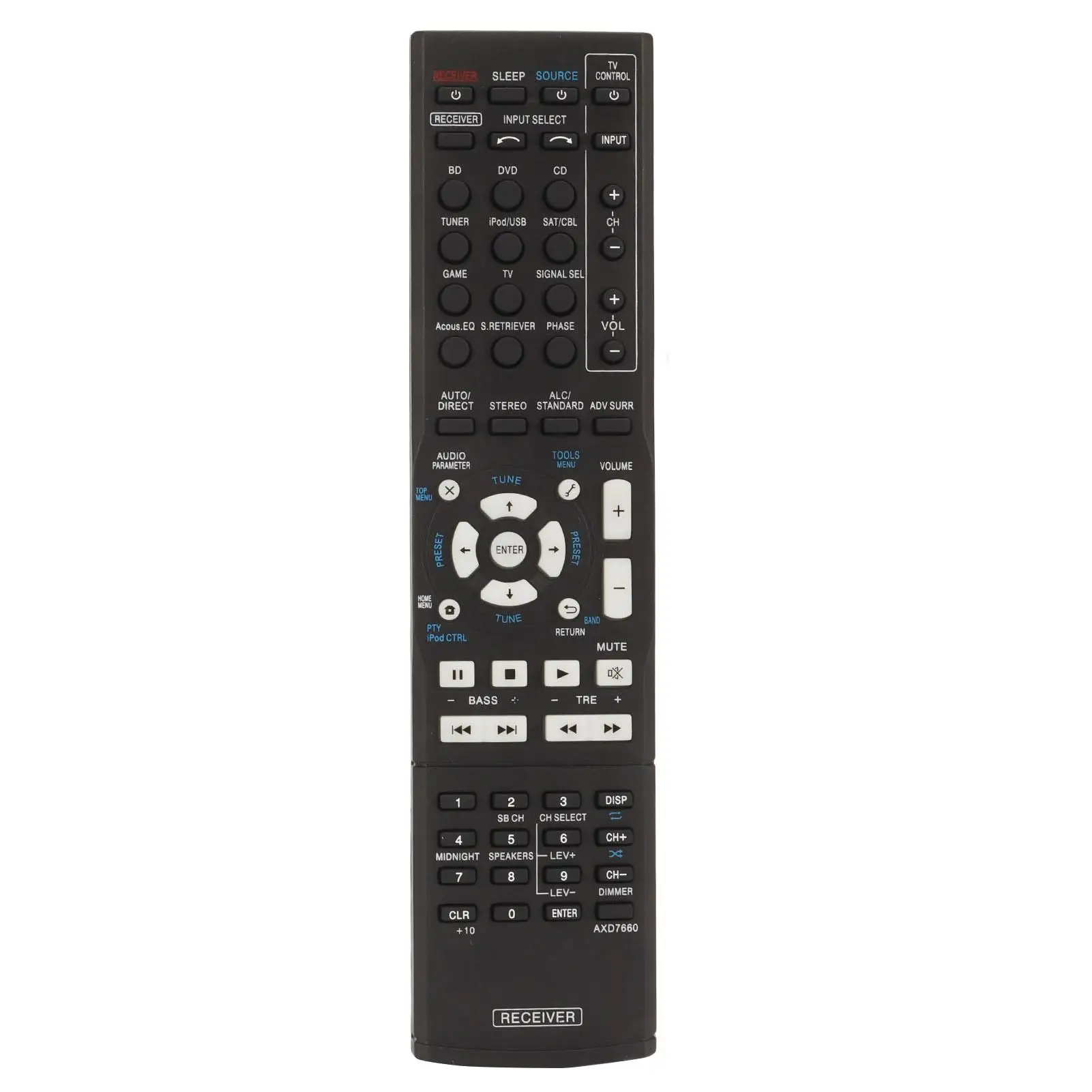 AXD7660 AV Receiver Remote Control for pioneer Vsx 522K Replacement Home Theater Sound Receiver Remote