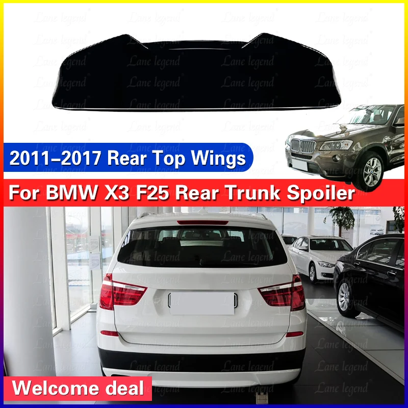 Car Roof Spoiler Rear Trunk Spoiler Rear Top Wings ABS Body Kits For BMW X3 F25 2011-2017 Cars Modification Parts