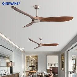 QINIWAKE 36/42/52/60 Inch Ceiling Fan Industrial Vintage ABS Ventilator Remote Control for Commercial Home Coffee Shop Decorate