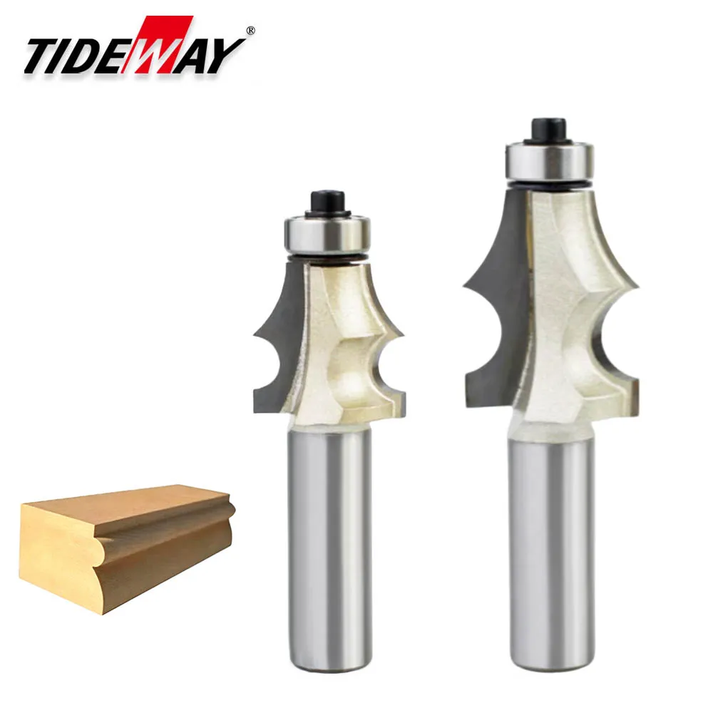 Tideway 2 Flutes End Bearing Drawing Line Bit Decorative Trim Router Bit CNC Milling Cutter For Wood