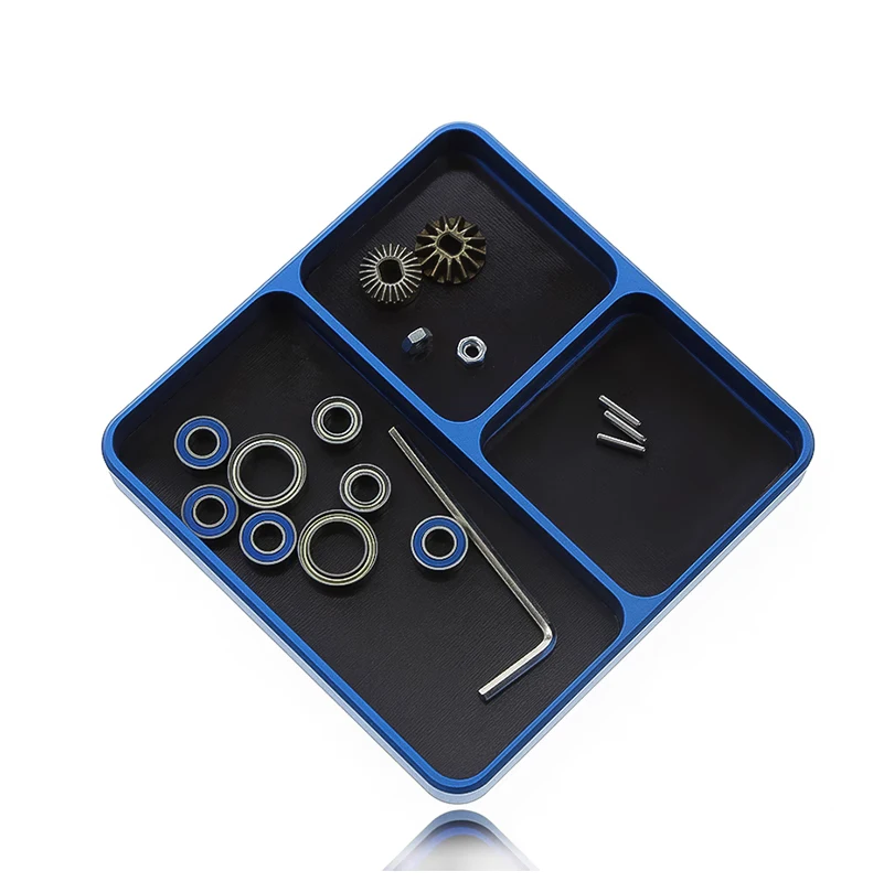 XQRC aluminum alloy screw box with magnetic screw disc suitable for 1:10 1:8 RC remote control vehicle maintenance parts