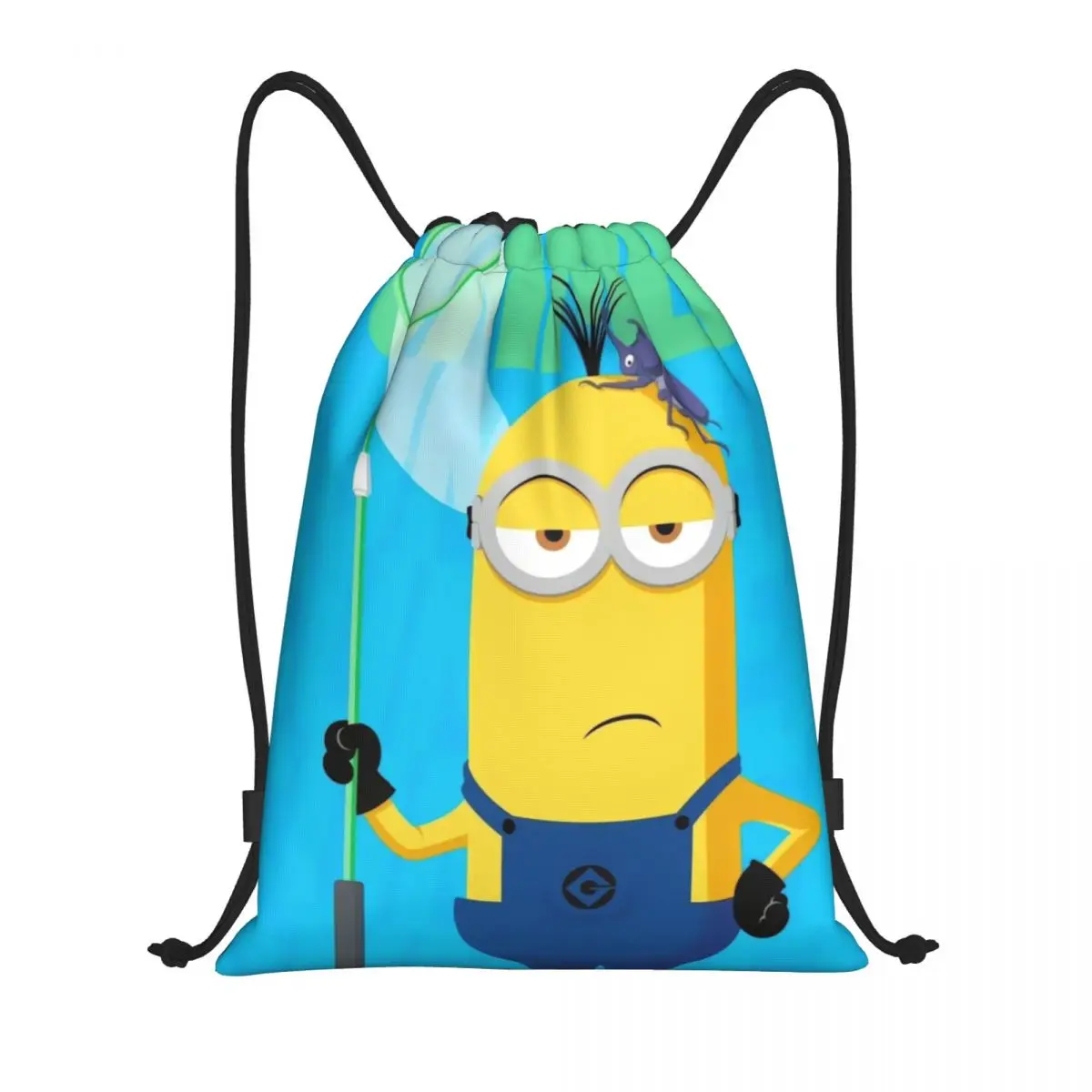 Sac à dos Minions dehors Proximité Wstring pour hommes et femmes, sac à dos de voyage en plein air, sacs de plage de natation de salle de sport de grande capacité