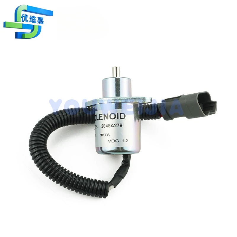 2848A278 Generator assembly fuel shut-off solenoid valve