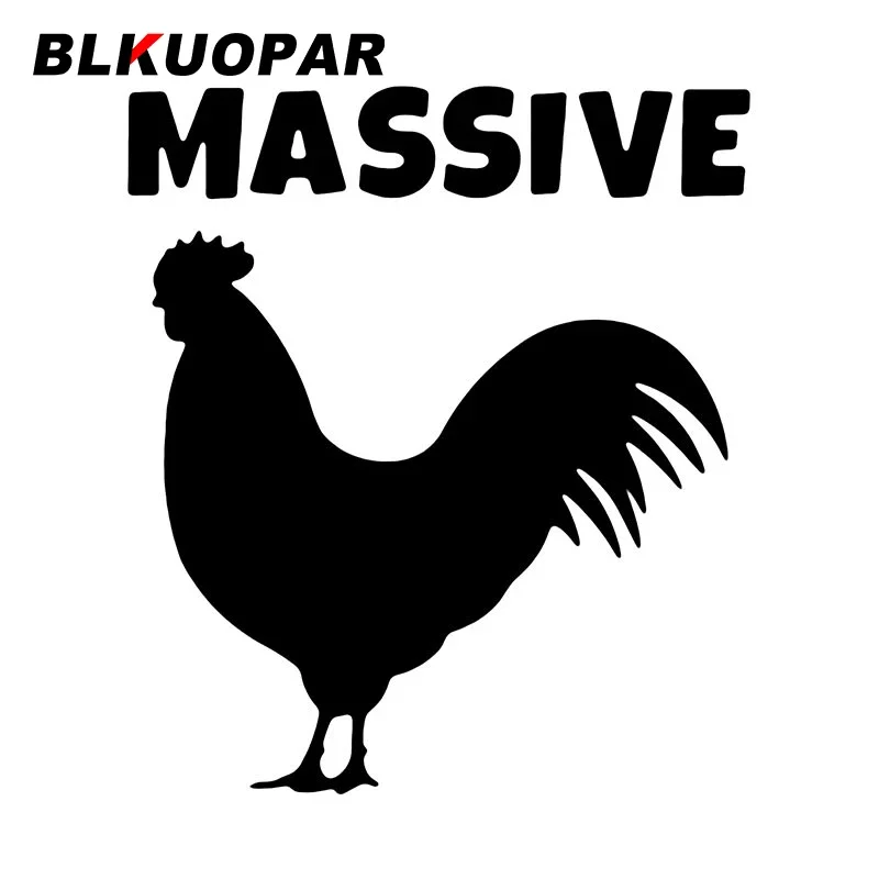 BLKUOPAR MASSIVE COCK Car Stickers Personality JDM Decal Scratch-Proof Waterproof Refrigerator Graphics Surfboard Car Goods