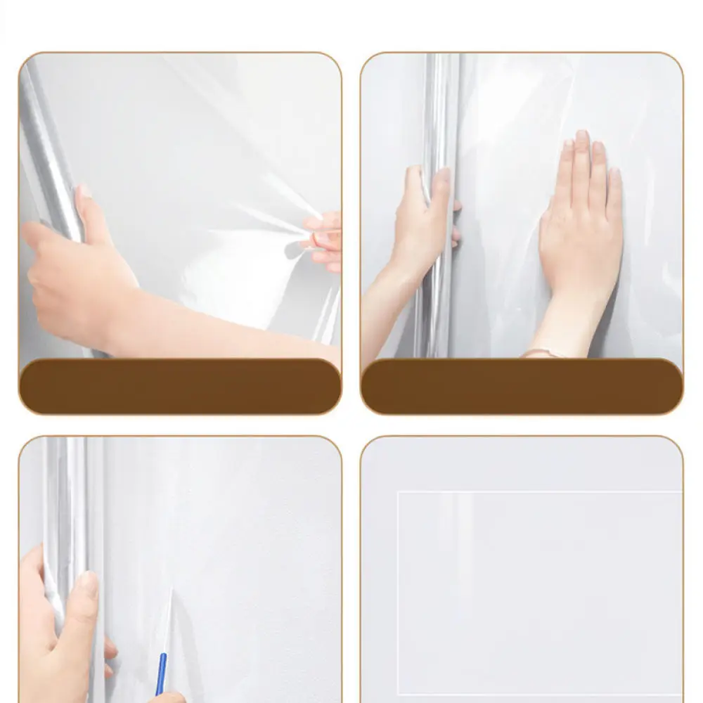 Clear Protective Static Film Moisture Proof Wall Guard Decorative Sheet For Furniture And Latex Paint Surfaces Safe