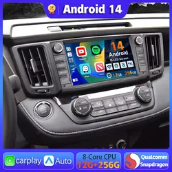 Android 14 Autoradio Per Toyota RAV4 Rav 4 2013 2014 2015 - 2019 Carplay Auto GPS di Navigazione DSP 360 Macchina Fotografica 2 Din Video Stereo