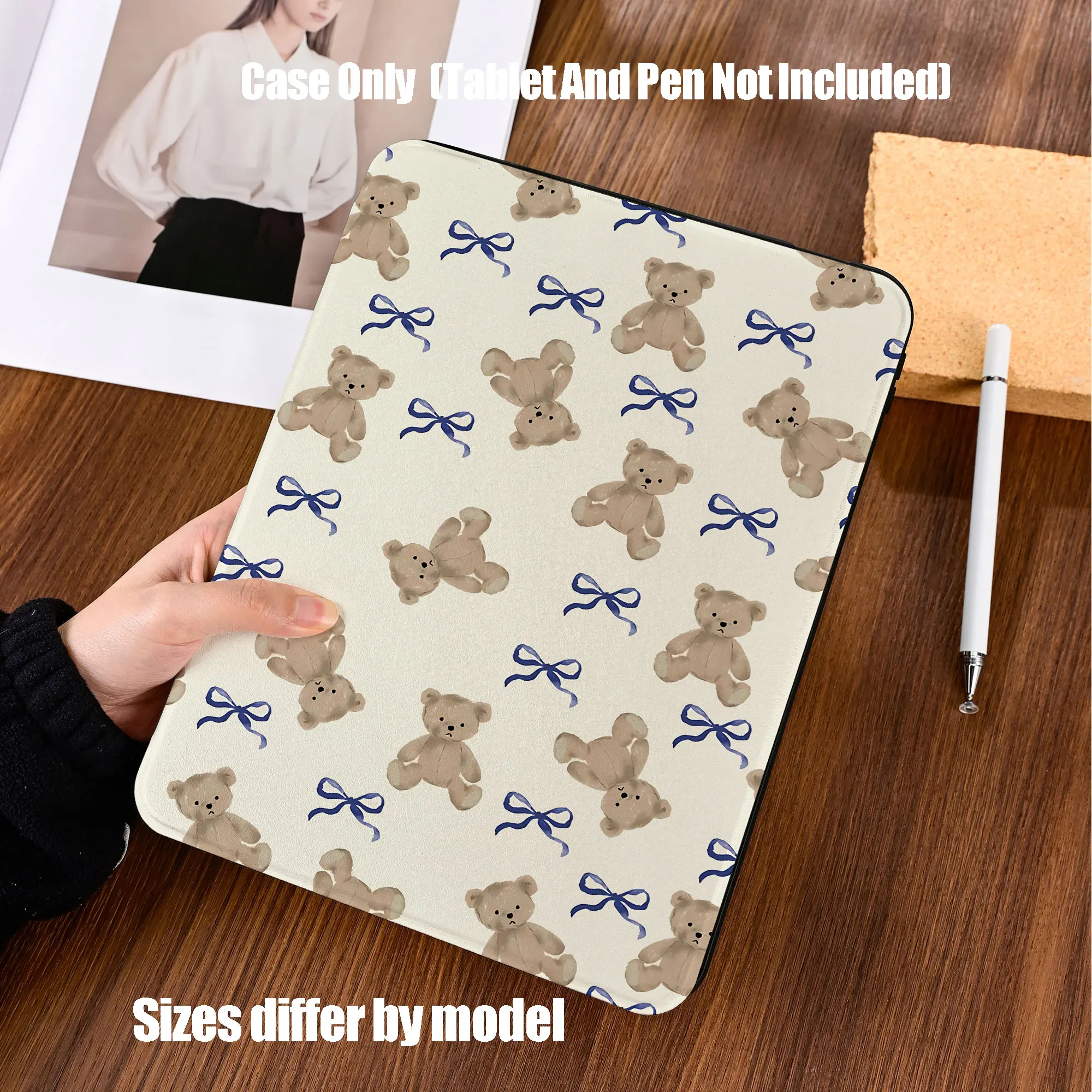 Shockproof TPU Tablet Protective Case with Pencil Holder Auto Sleep Wake for Apple /Samsung/Xiaomi/Redmi/Huawei/Honor
