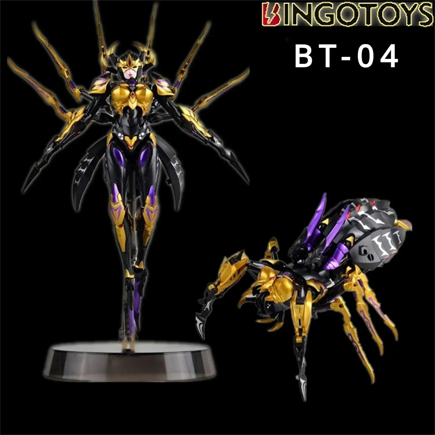 

Bingotoys Transformation BT04 BT-04 Spider Girl Blackarachnid Movable Joint Deformable Mobile Suit Girl Action Figure Toys