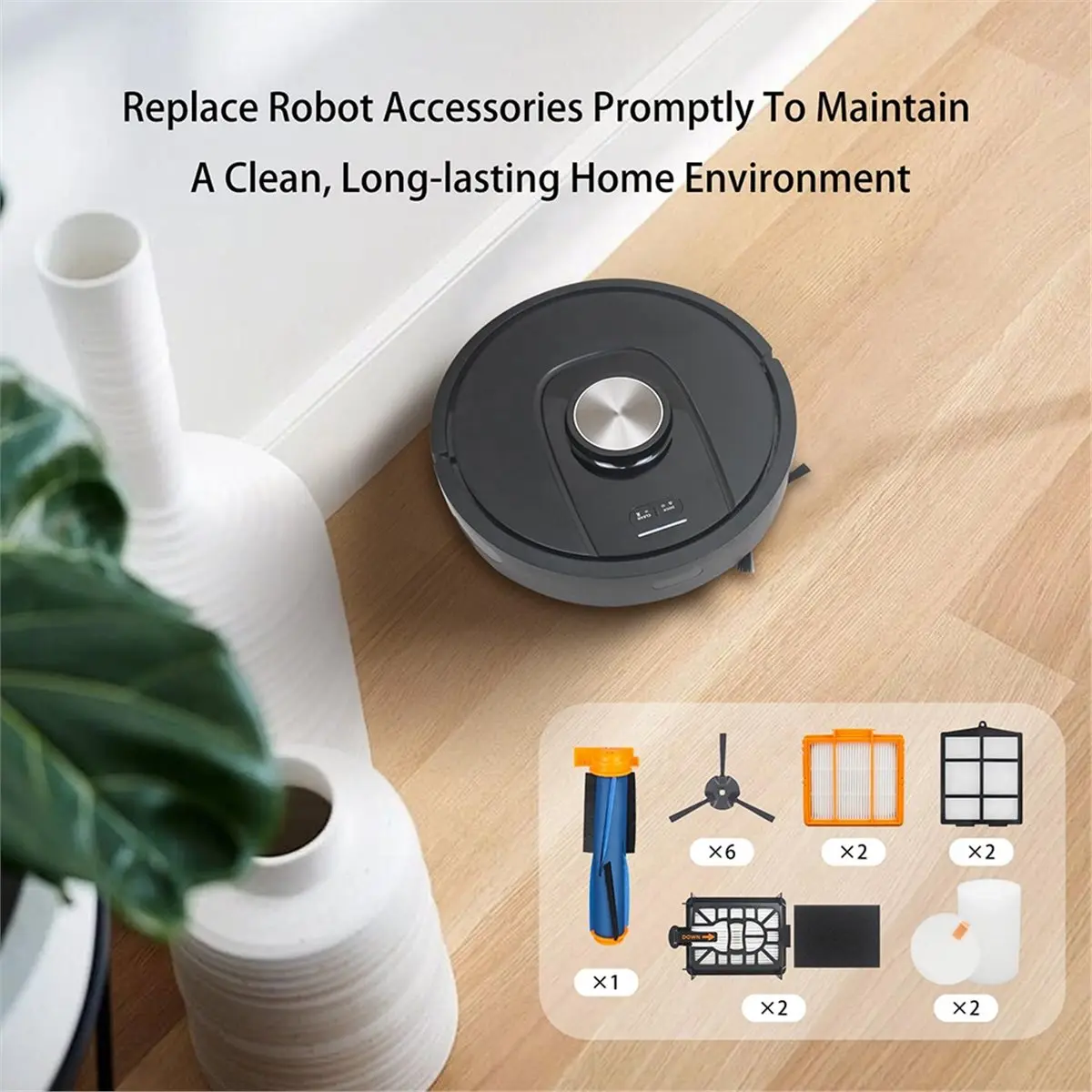 Comprehensive Replacement Kit for UR2360S UR2360 UR2360EEUS Ultra Robot Vacuum (19 Pieces)