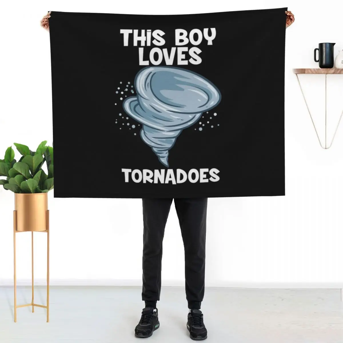 

Meteorology Weather Meterologist Tornado Chaser Throw Blanket Durable Warm Blanket for Daily Home Use