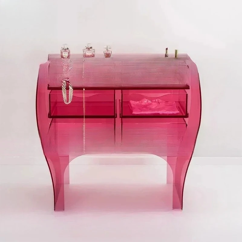Acrylic side cabinet multifunctional storage cabinet