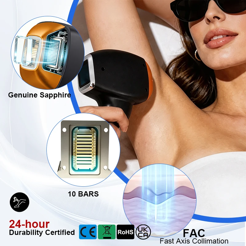 Professional Body Hair Remover Device Skin Beauty Machine Home Salon Use Gentle Treatment For Face Armpit Leg Bikini Whole Body