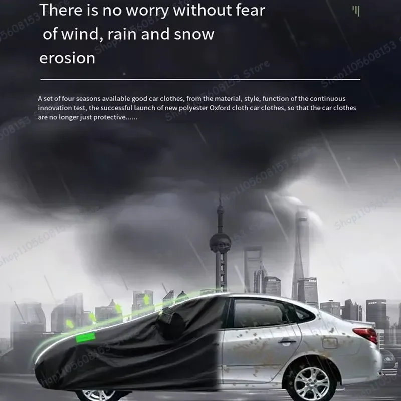 For Ford Mustang Mach E Full Coverage Outdoor Car Cover Waterproof UV Resistant Dustproof Snow Proof All Weather Protection