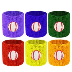 Kids Sports Wristbands Children Wrist Sweatbands Sweatbands Accessories for Basketball Baseball Football Soccer Fitness