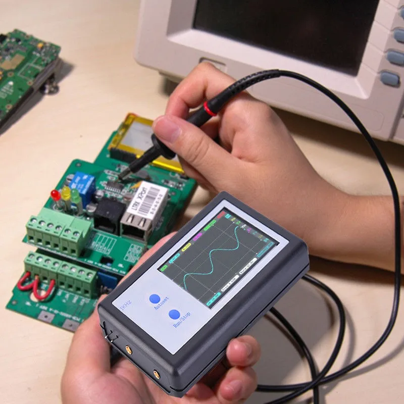 

D602 Digital Oscilloscope Portable Bandwidth 200KHz 1MHz sample Rate Double Channel & 3.2 Inch LCD Touch Panel DSO602