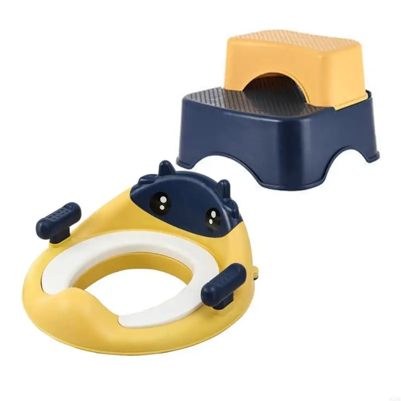 95AE وسادة مقعد المرحاض للأطفال الصغار قابلة للفصل، نسيج بولي يوريثان دافئ، دعم قوي للتجميع السريع #2