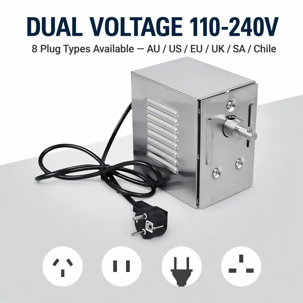 High Torque 150-200KGF.CM 45W CE Certified Grill Motor 2-3RPM for Whole Lamb Grill, European Union/US/UK/Australia Plug