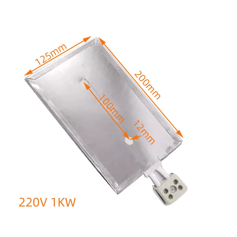 لوحة تسخين ميكا 220 فولت 1 كيلو وات لآلة الفلكنة/آلة ختم ساخن لوحة تسخين من الفولاذ المقاوم للصدأ