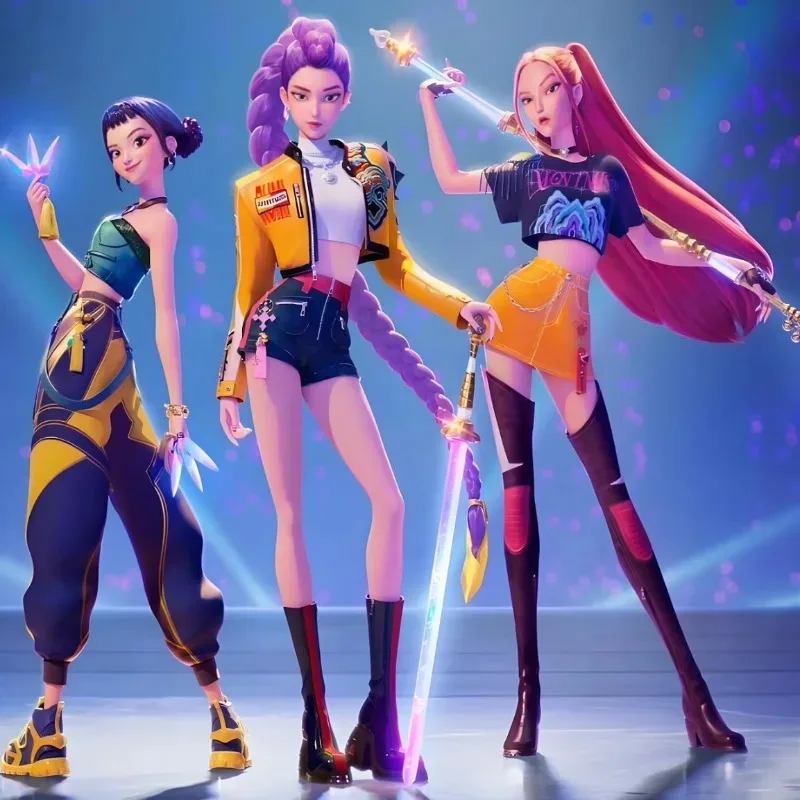 2025 11 أحذية Zoey Mira Kpop Demon Hunters Idol Huntrix Rumi أحذية كوسبلاي