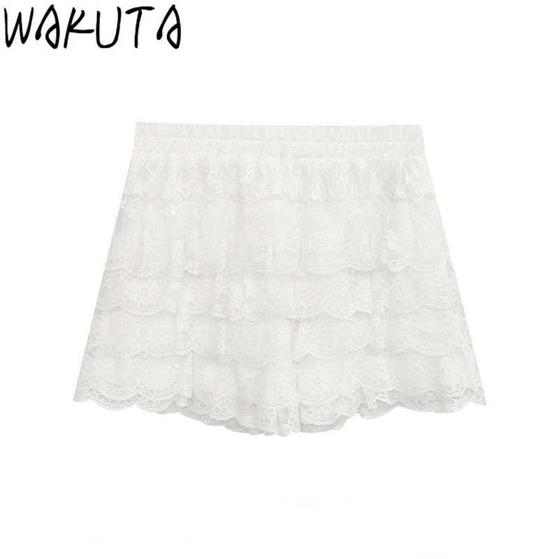 French Elegant Corset Suit Women Bow Tie Sexy Lace Tube Top White Shorts Two Piece Casual Fashion Summer Female Set
