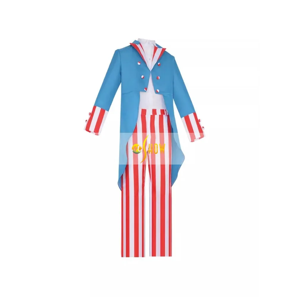 

Deluxe Men's Uncle Sam Costume July Fourth Patriotic Party Fancy Dress