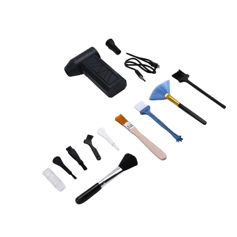 

Multi-Founctional Mini Air Blower With Extra Nozzle And Brush Fan Wind Electric Blower Blowing Dust Dryer