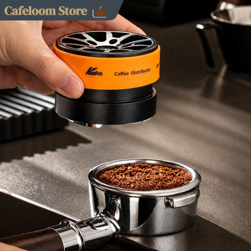 Kafes Gravity Coffee Distributor Double Bearing Magnetic Suspension 51 53 58mm Espresso Tamper For Barista Coffee Making