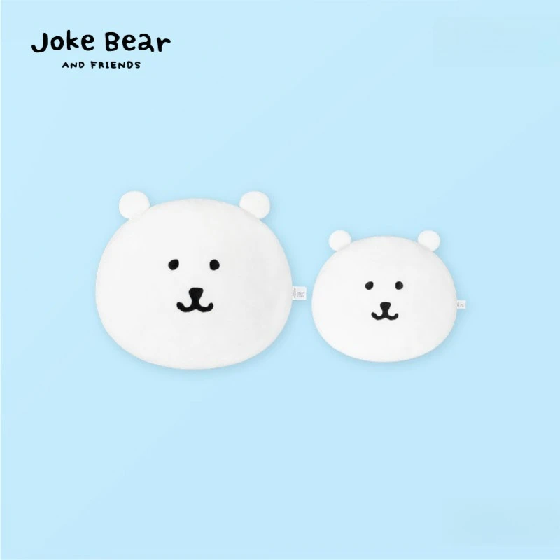 Anime Chiikawa Joke Bear Car Headrest Pillow Plush Material Full Filling Soft Neck Lumbar Support Protective for Car and Office