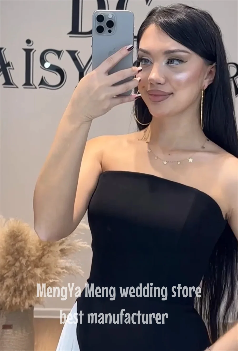 ZHUISHU Contrast Color Strapless Evening Dresses Black and White Women Party Dresses for Formal Occasion Prom Gown Customized